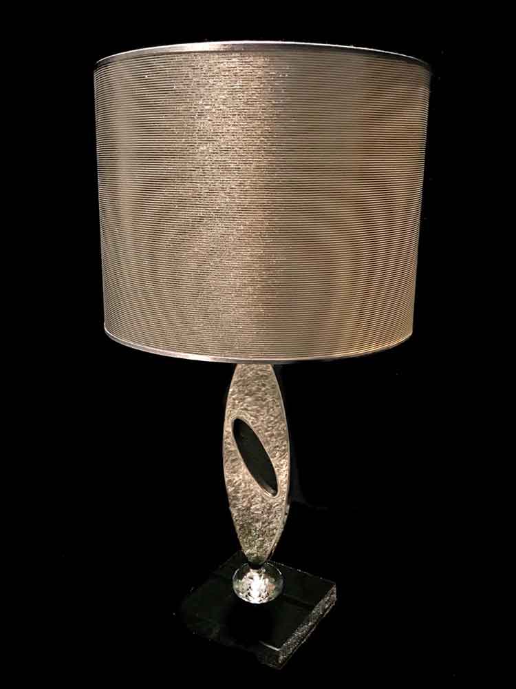 Oval Crystal Table Lamp